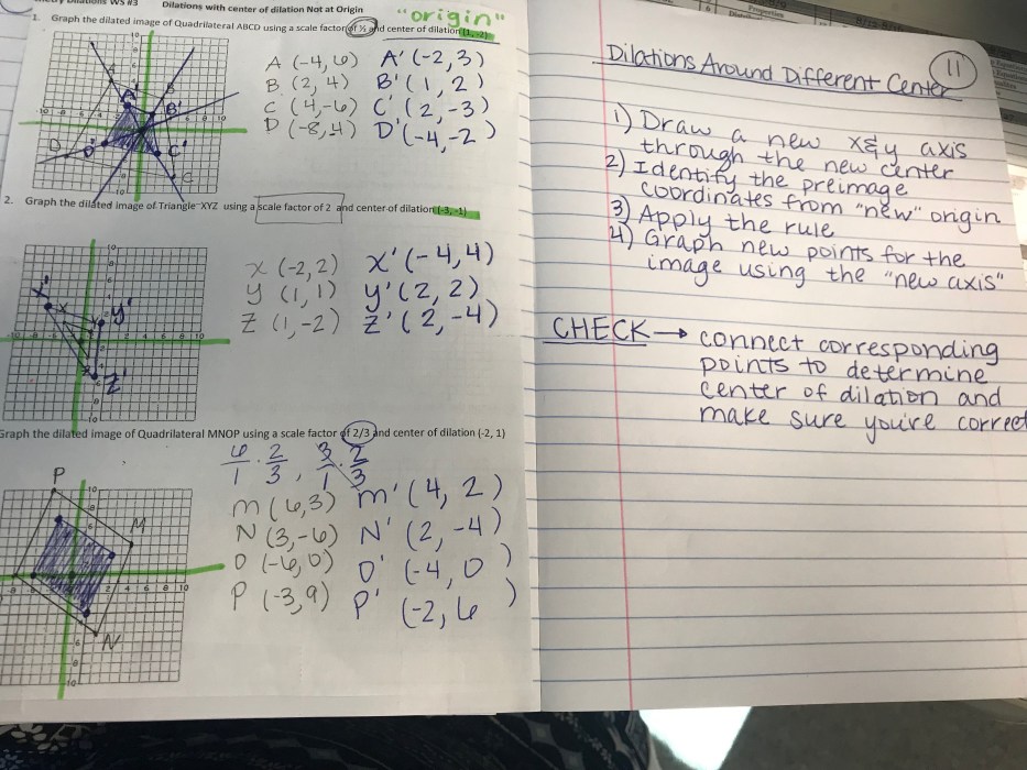 Transformations key answer transformation answers notes project assessment math front review post