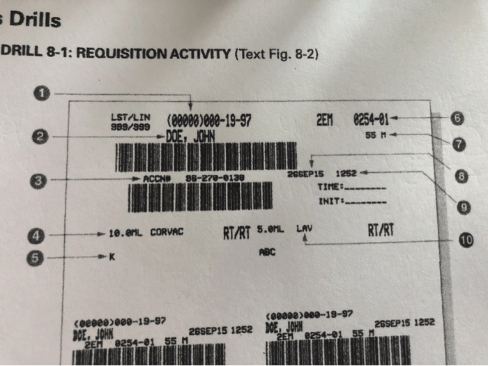 Skills drill 8-1 requisition activity