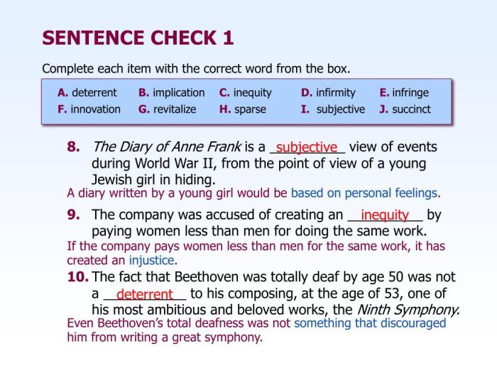 Chapter 7 sentence check 2 answer key